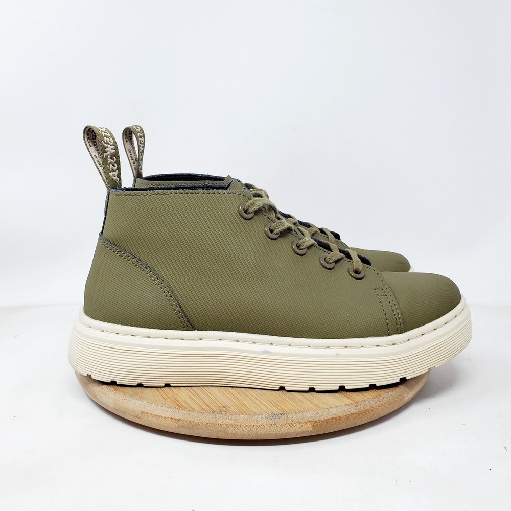 Dr Martens Boots Womens 6 Baynes Green Punk Grunge Platform Chunky Ankle Chukka - Picture 2 of 13
